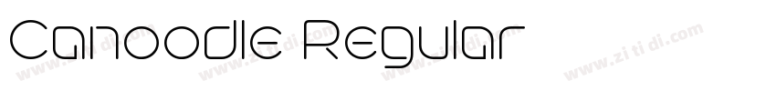 Canoodle Regular字体转换 Canoodle Regular字体转换